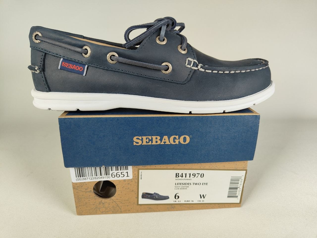 Sebago Classic Docksides - Women's Navy Leather