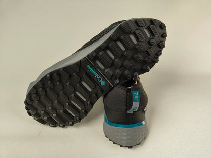 Columbia Peakfreak II OutDry hiking shoe sole with Adapt Trax outsole – Bottom View | RunInRain