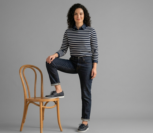 Sebago Classic Docksides - Women's Navy Leather